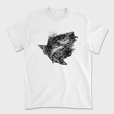 Bass Fish Hook, Tricou Barbati (Unisex)