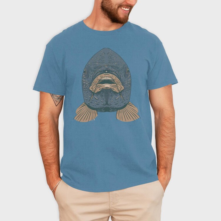 Fish Facecarp, Tricou Barbati (Unisex)