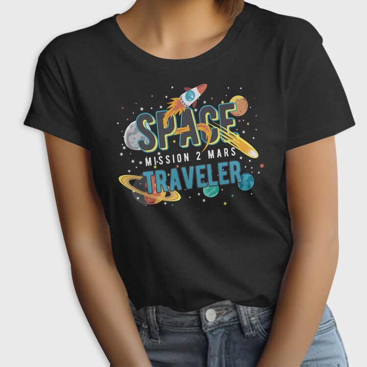 Space Explorer Vibes, Tricou Femei