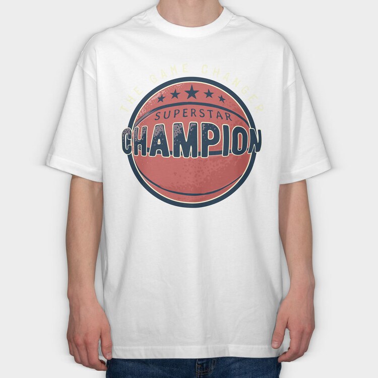 Champion Star Game Changer, Tricou Oversize Barbati (Unisex)