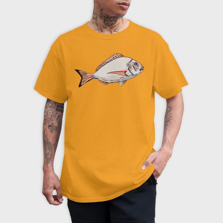 Fish Golden, Tricou Barbati (Unisex)