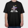 Moon Surfer, Tricou Oversize Barbati (Unisex)