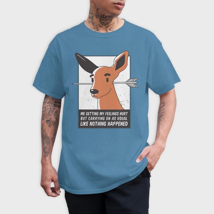 Feelings Hurt Deer, Tricou Barbati (Unisex)