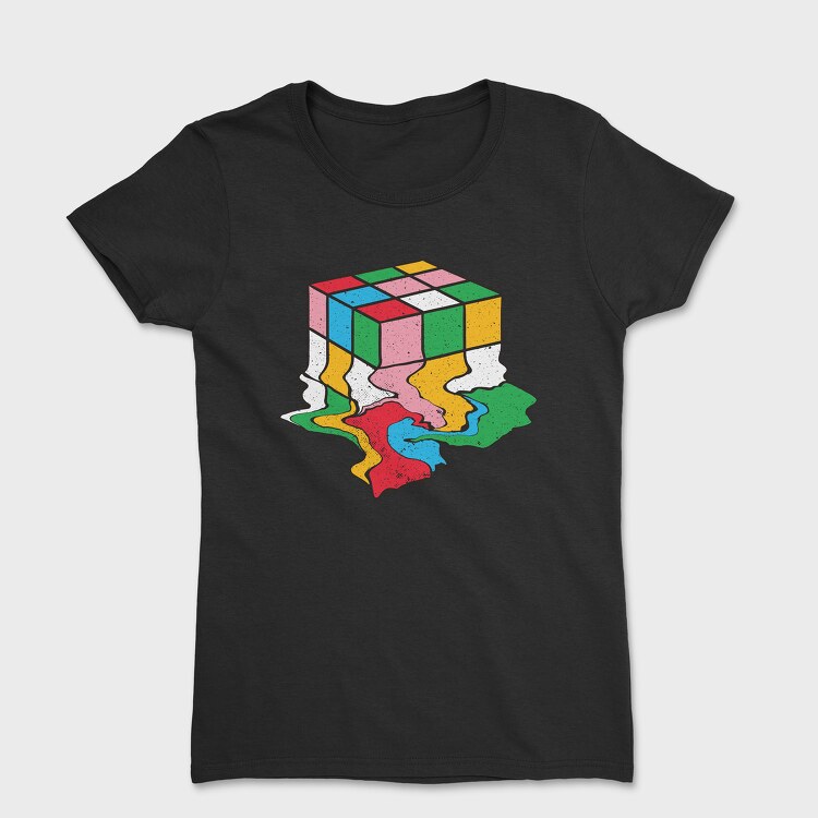 Melting Rubiks Cube, Tricou Femei