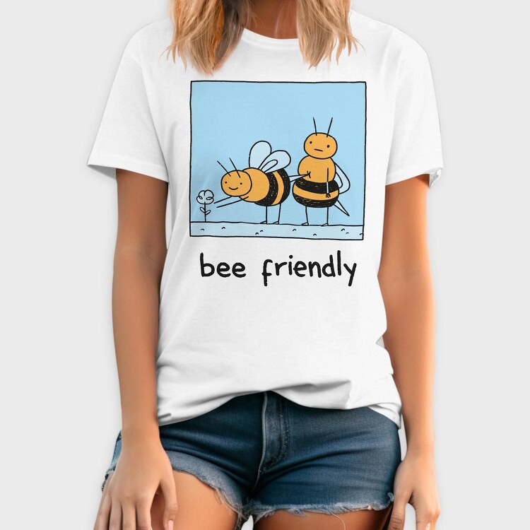 Friendly Bee, Tricou Barbati (Unisex)