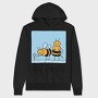 Friendly Bee, Hanorac Oversize Barbati (Unisex)
