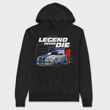 Legend Never Die, Hanorac Oversize Barbati (Unisex)