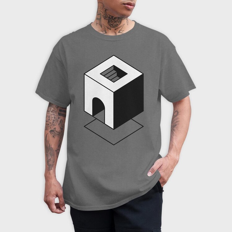 Minimal Geometric 5, Tricou Barbati (Unisex)