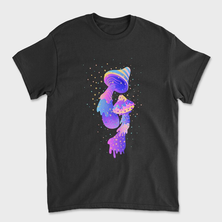 Psychedelics Mushrooms, Tricou Barbati (Unisex)