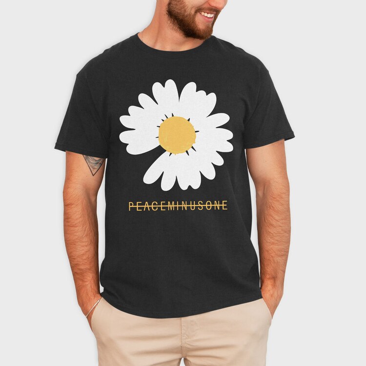 Daisy Peace Minus One, Tricou Barbati (Unisex)