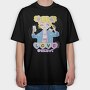 Love Cat Selfie, Tricou Oversize Barbati (Unisex)