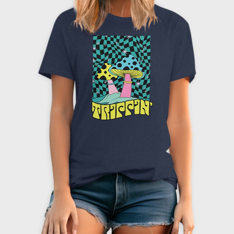 Trippin Mushroom Vibes, Tricou Barbati (Unisex)