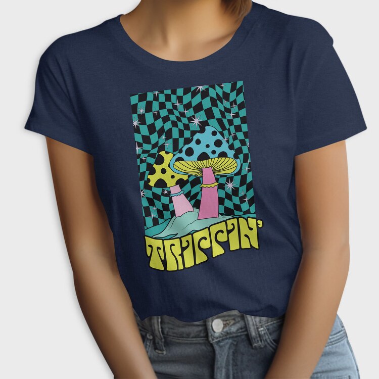 Trippin Mushroom Vibes, Tricou Femei
