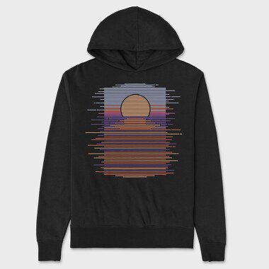 Landscape Sunset Tshirt, Hanorac Oversize Barbati (Unisex)