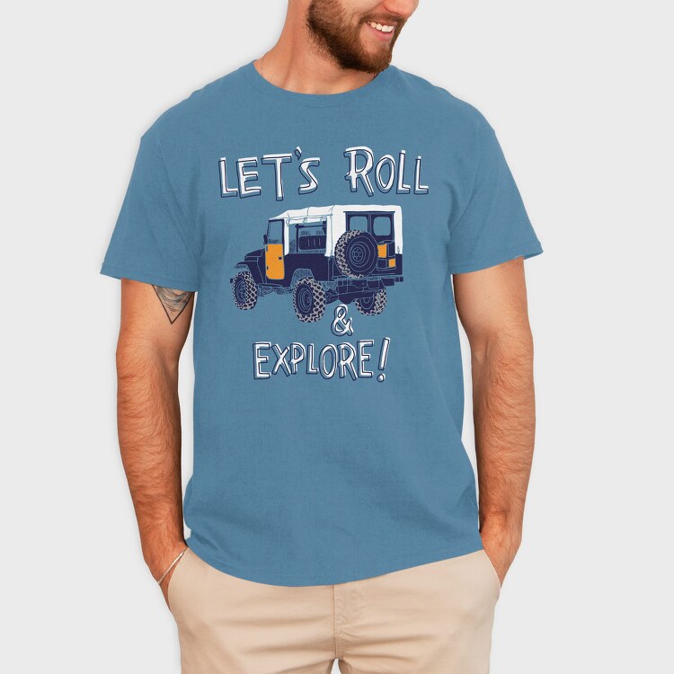 Roll Explore, Tricou Barbati (Unisex)