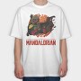Mandalorian Warrior, Tricou Oversize Barbati (Unisex)