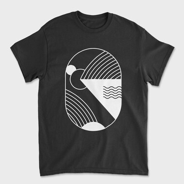 Tricou Barbati (Unisex), Minimal Geometric 2