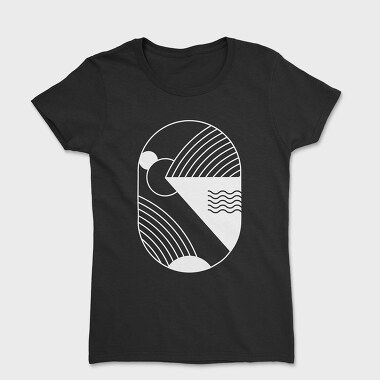 Tricou Femei, Minimal Geometric 2