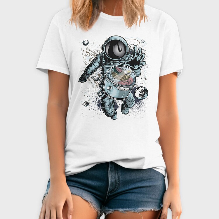 Space Ramen Astronaut, Tricou Barbati (Unisex)