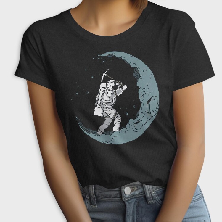 Astronaut Digging The Moon, Tricou Femei