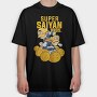 Saiyan Bros Gold, Tricou Oversize Barbati (Unisex)
