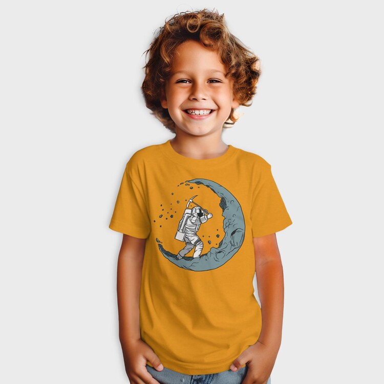 Astronaut Digging The Moon, Tricou Copii