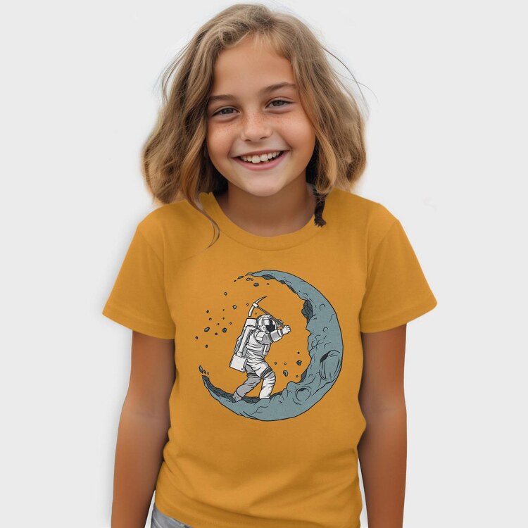 Astronaut Digging The Moon, Tricou Copii