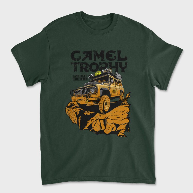 Land Rover Defender Camel, Tricou Barbati (Unisex)