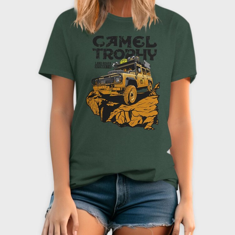 Land Rover Defender Camel, Tricou Barbati (Unisex)