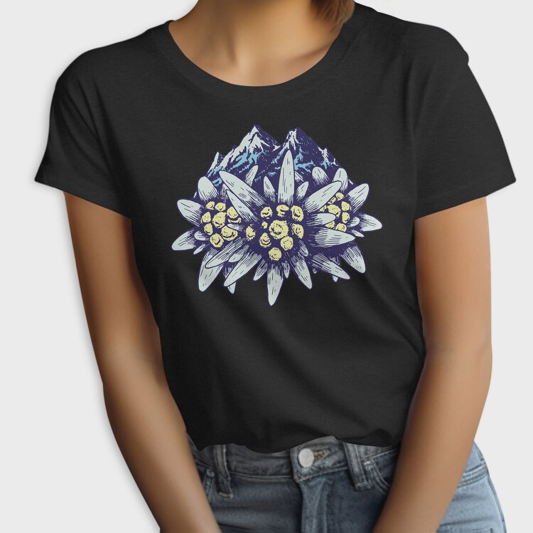 Edelweiss Flower Mountains, Tricou Femei