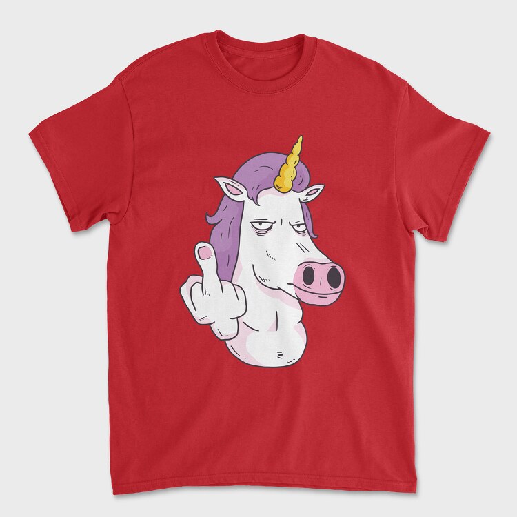 Middle Finger Unicorn, Tricou Barbati (Unisex)