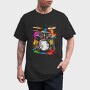 Drummer Set Colorful, Tricou Barbati (Unisex)