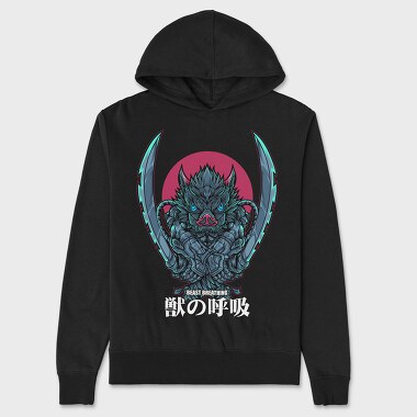 Beast Breathin Samurai, Hanorac Oversize Barbati (Unisex)