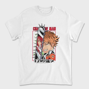 Denji Glow Street, Tricou Barbati (Unisex)