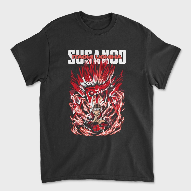 Itachis Susanoo Flame, Tricou Barbati (Unisex)