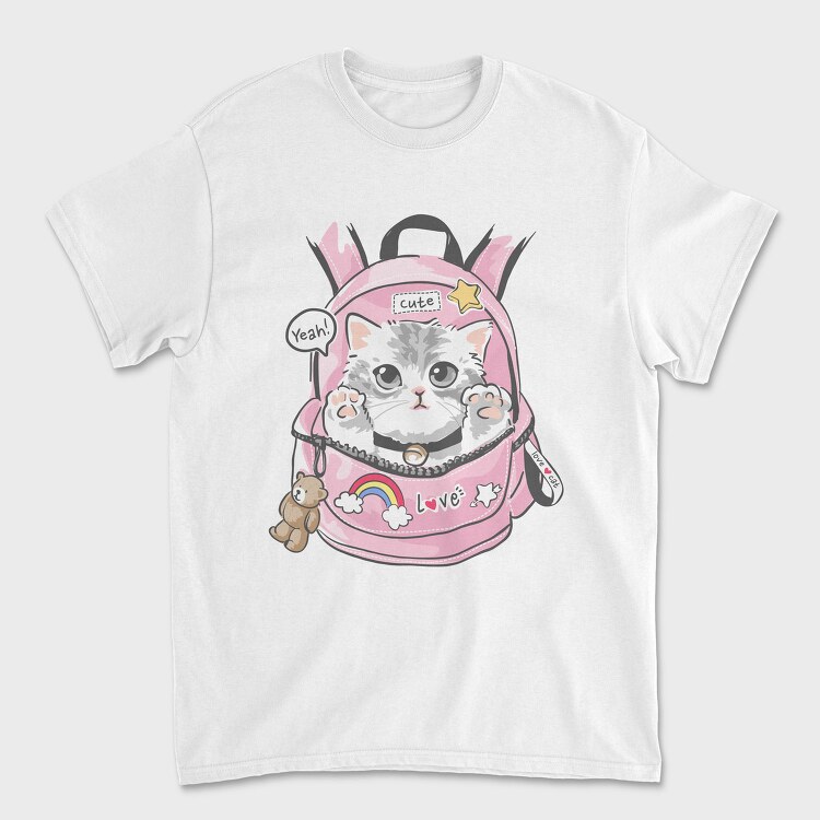 Kitty Backpack Love, Tricou Barbati (Unisex)