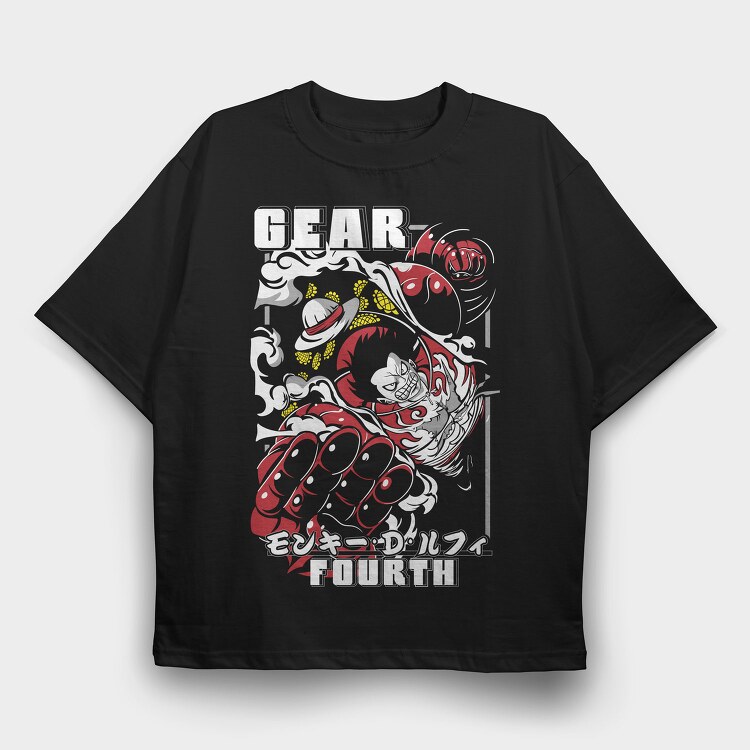 Luffy Gear Fourth, Tricou Oversize Barbati (Unisex)