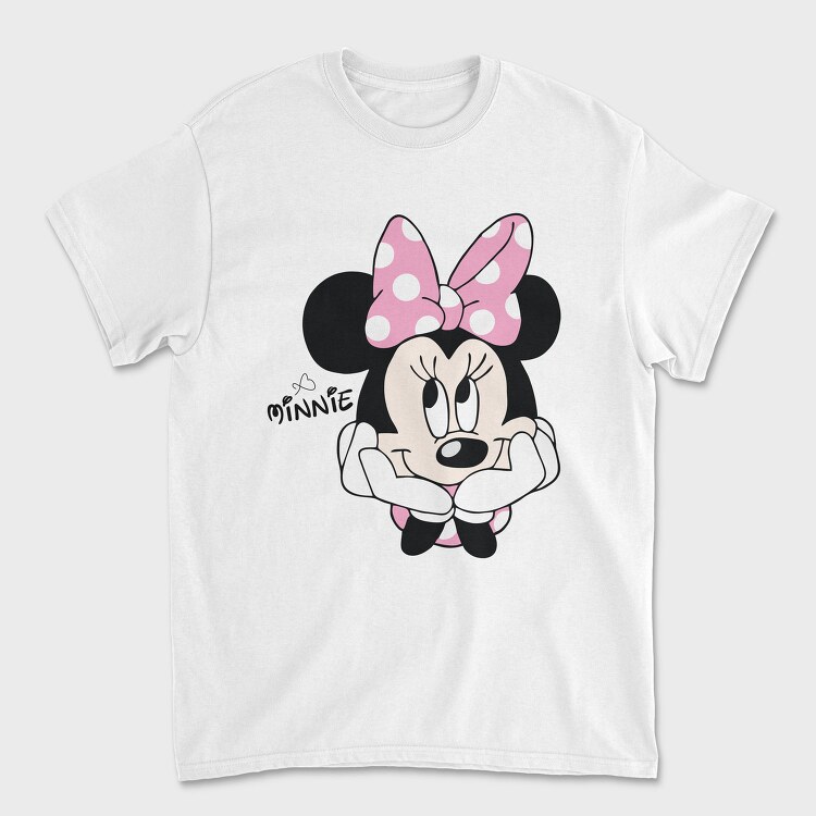 Minnie Mouse Bow Tie, Tricou Barbati (Unisex)