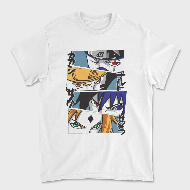Naruto Eyes Evolution, Tricou Barbati (Unisex)