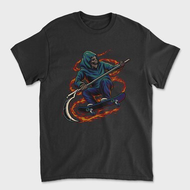 Skateboard Grim Reaper, Tricou Barbati (Unisex)