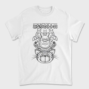 Totoros Midnight Cat Rebellion, Tricou Barbati (Unisex)