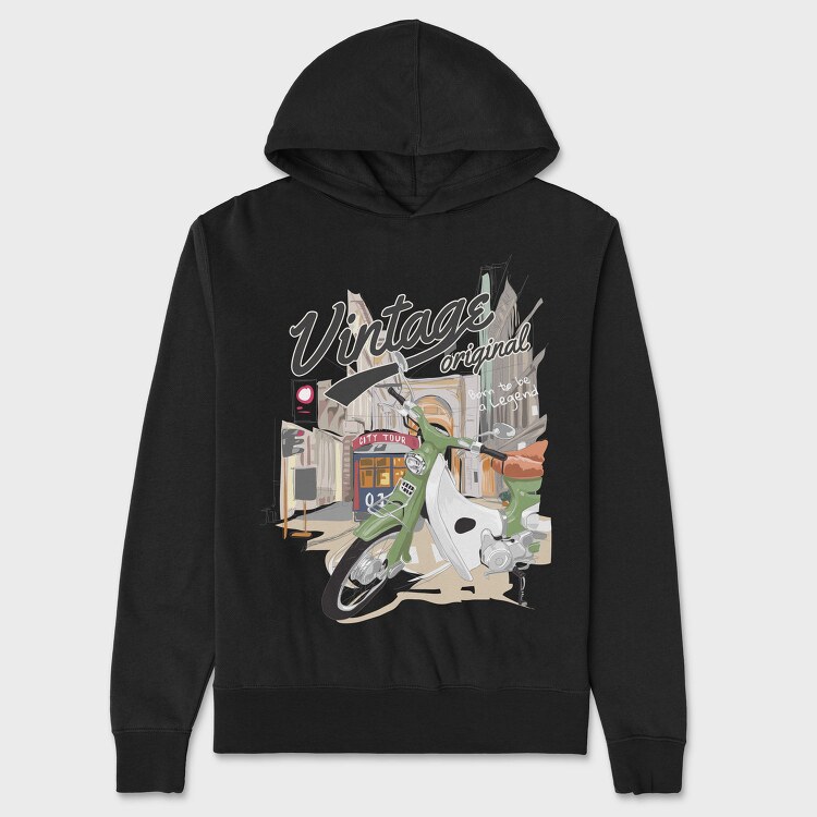 Vintage City Tour, Hanorac Oversize Barbati (Unisex)