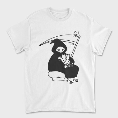 Grim Reaper Cat Rebellion, Tricou Barbati (Unisex)