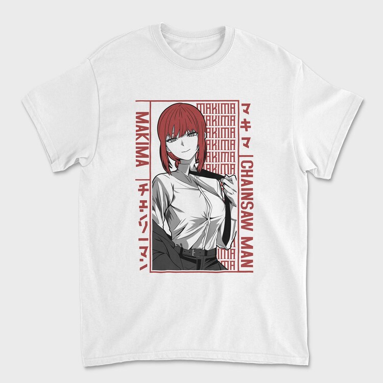 Makima Red Rebirth, Tricou Barbati (Unisex)