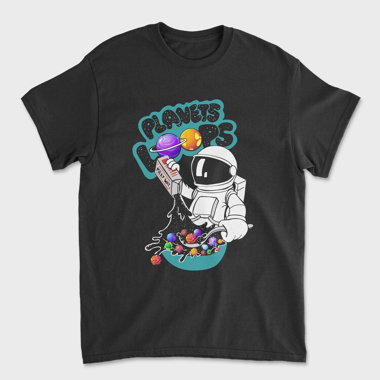 Space Galaxy Astronaut, Tricou Barbati (Unisex)