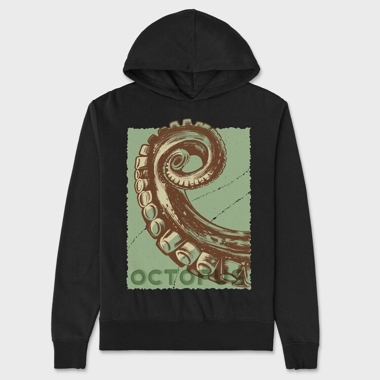 Octopus, Hanorac Oversize Barbati (Unisex)