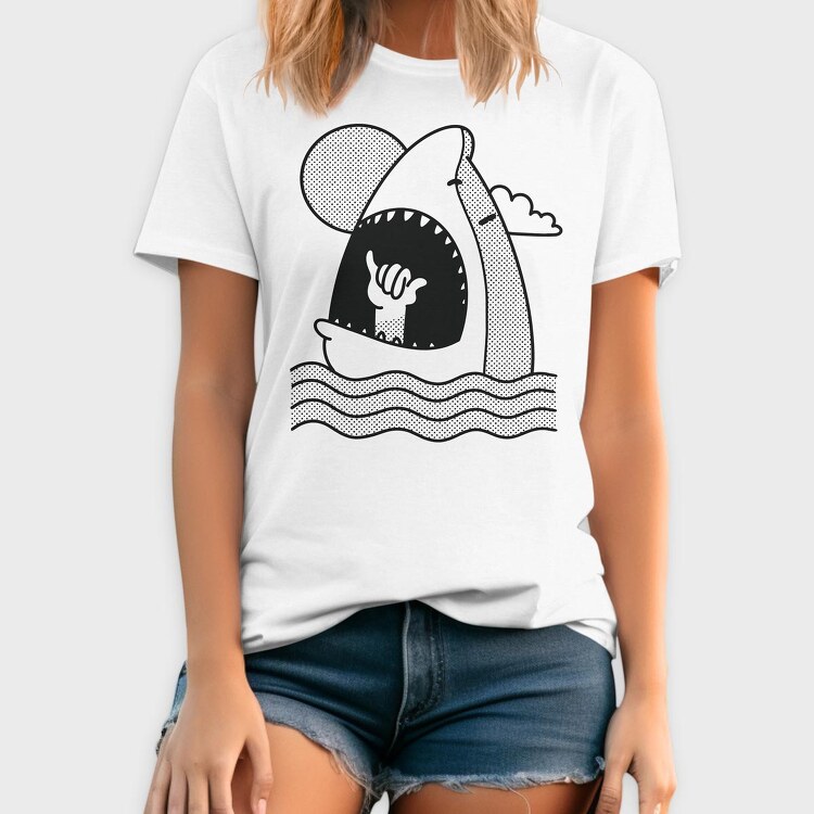 Shark Shaka, Tricou Barbati (Unisex)