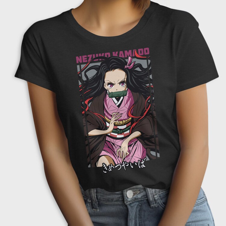 Nezuko Demon Slayer Vector, Tricou Femei