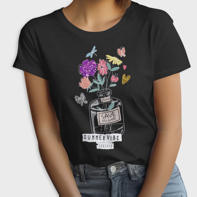Summer Bouquet Vibes, Tricou Femei