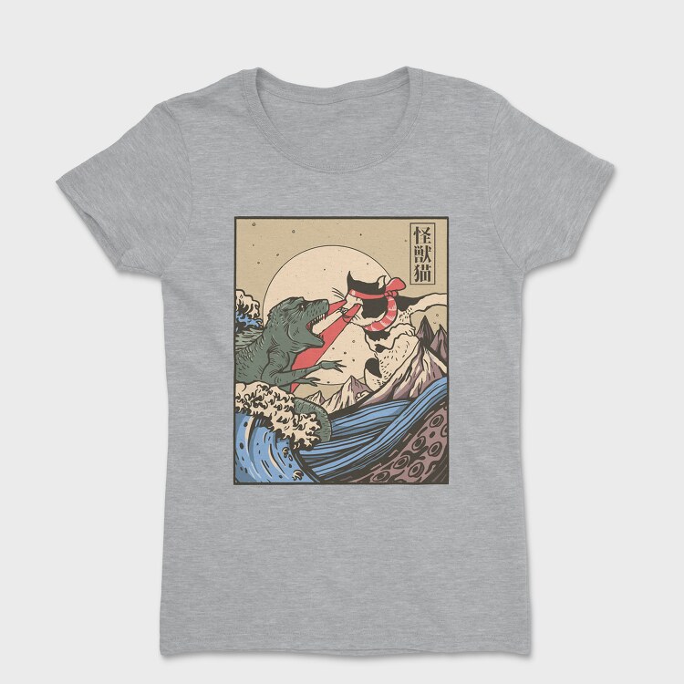 Kaiju Vs Cat, Tricou Femei